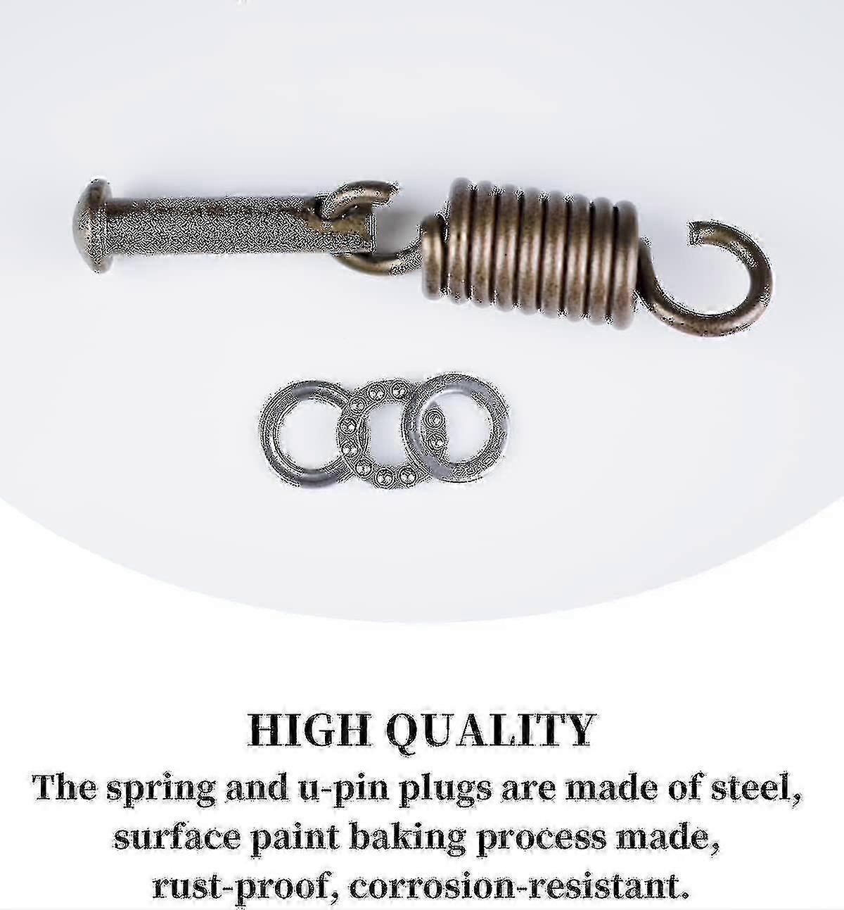 Mojia Assemble Accessories For Patio Wicker Hanging Egg Swing Chair Including Springs And Snap Hook To Install Basket On Stand, Hammock Chair Hanging Kit - 700LB Capacity Hammock Hardwares