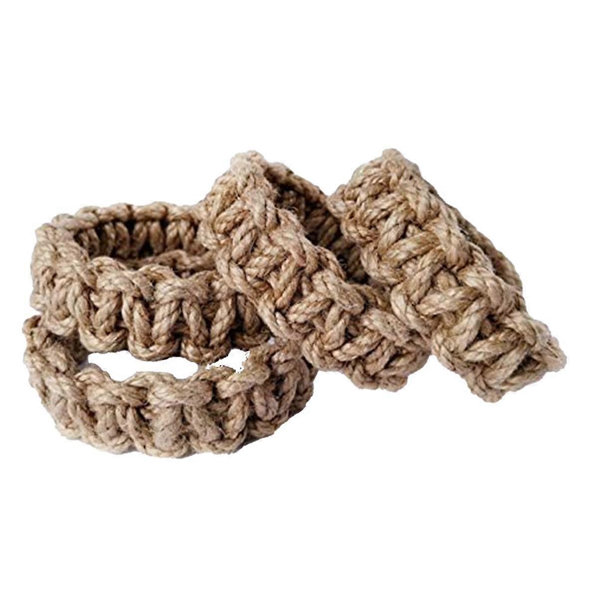 4Pcs Braided Curtain Tiebacks for Drapes, Rustic Curtain Holdbacks, Handmade Curtain Ties for Sheer