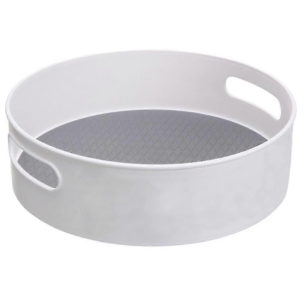 Multifunctional Round Non-slip Rotatable Desktop Storage Tray-