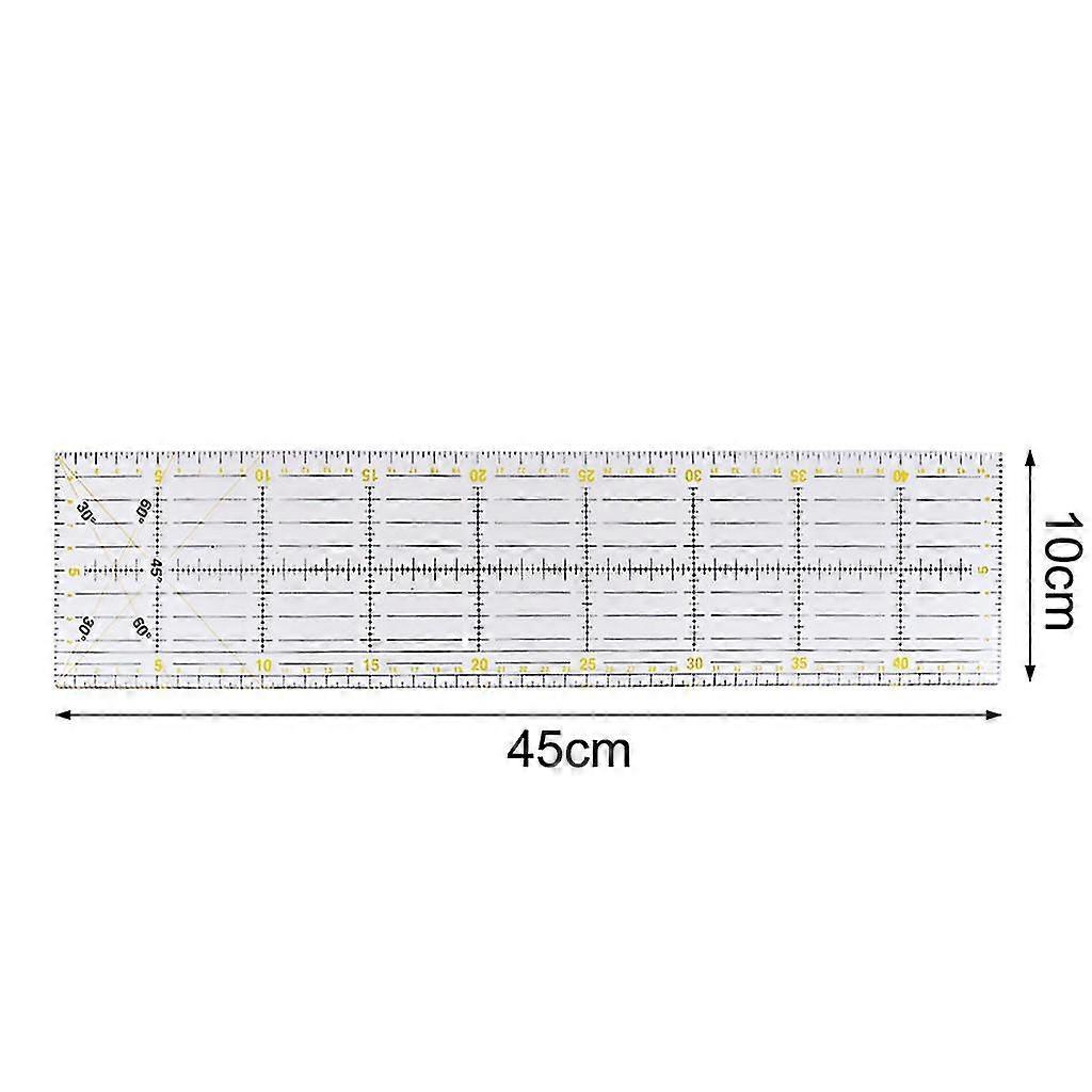 30/45/60cm Quilting Sewing Patchwork Ruler Cutting Tool Thick Transparent Diy
