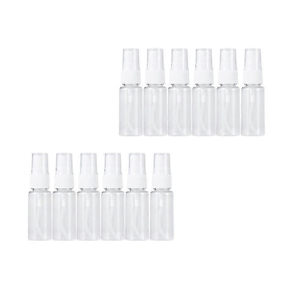 12pcs 50ml Transparent Spray Bottle Makeup Bottles Press Pump Bottle Subpackaging Bottles