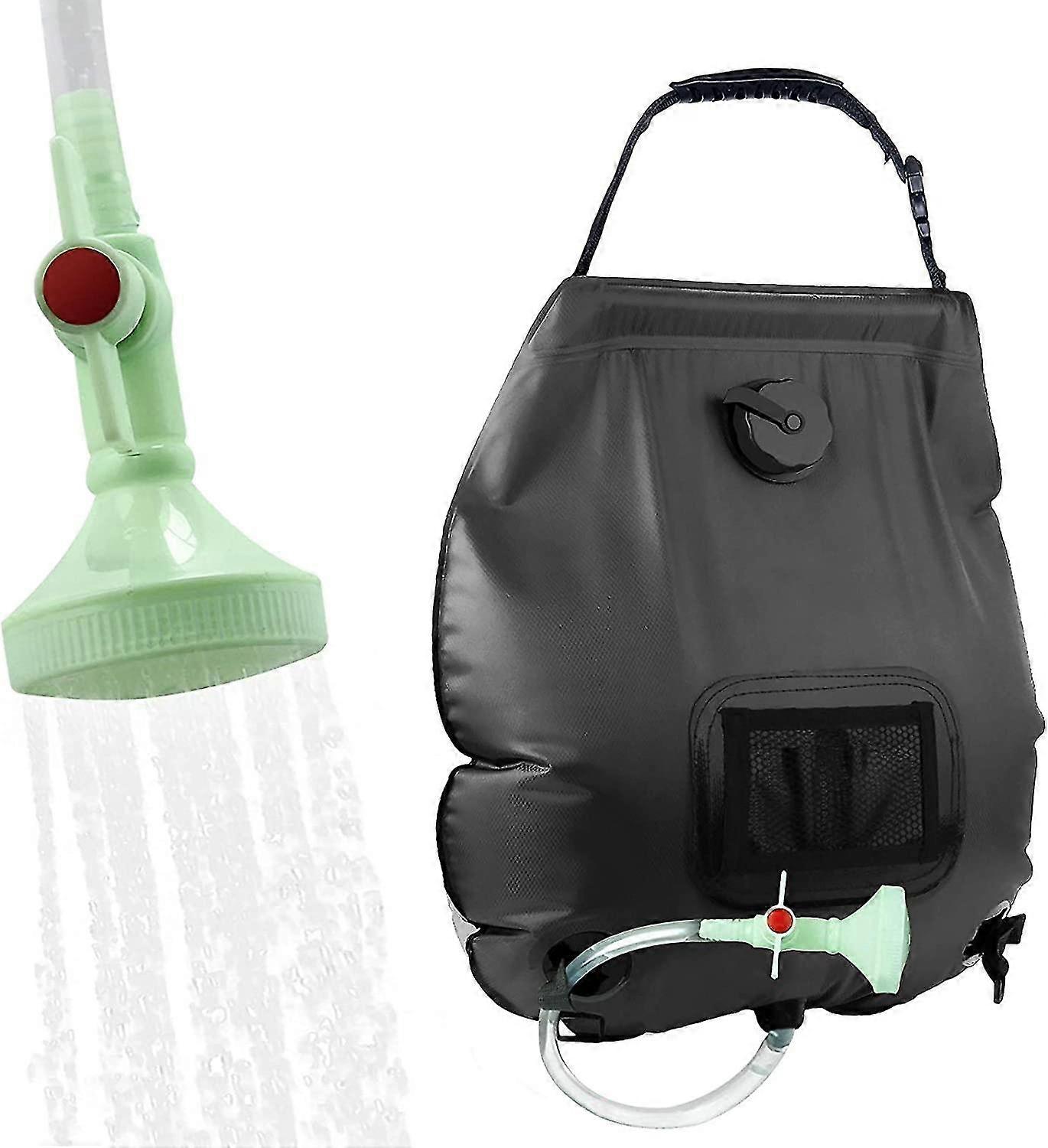 Solar Shower Bag,5 Gallons/20l Solar Heating Camping Shower Bag With Removable Hose And On-off Switchable Shower Head For Camping Beach Swimming Outdo