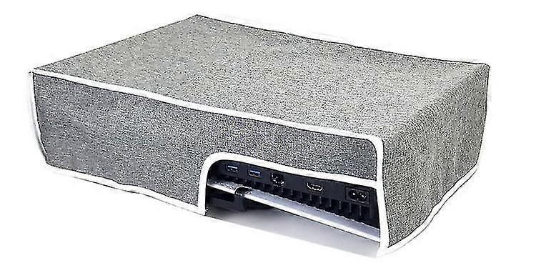 Horizontal Dust Cover For Ps5 Console Oxford Fabric Anti-scratch Waterproof Dust Guard With Back Cable Port For Digital & Disk Version