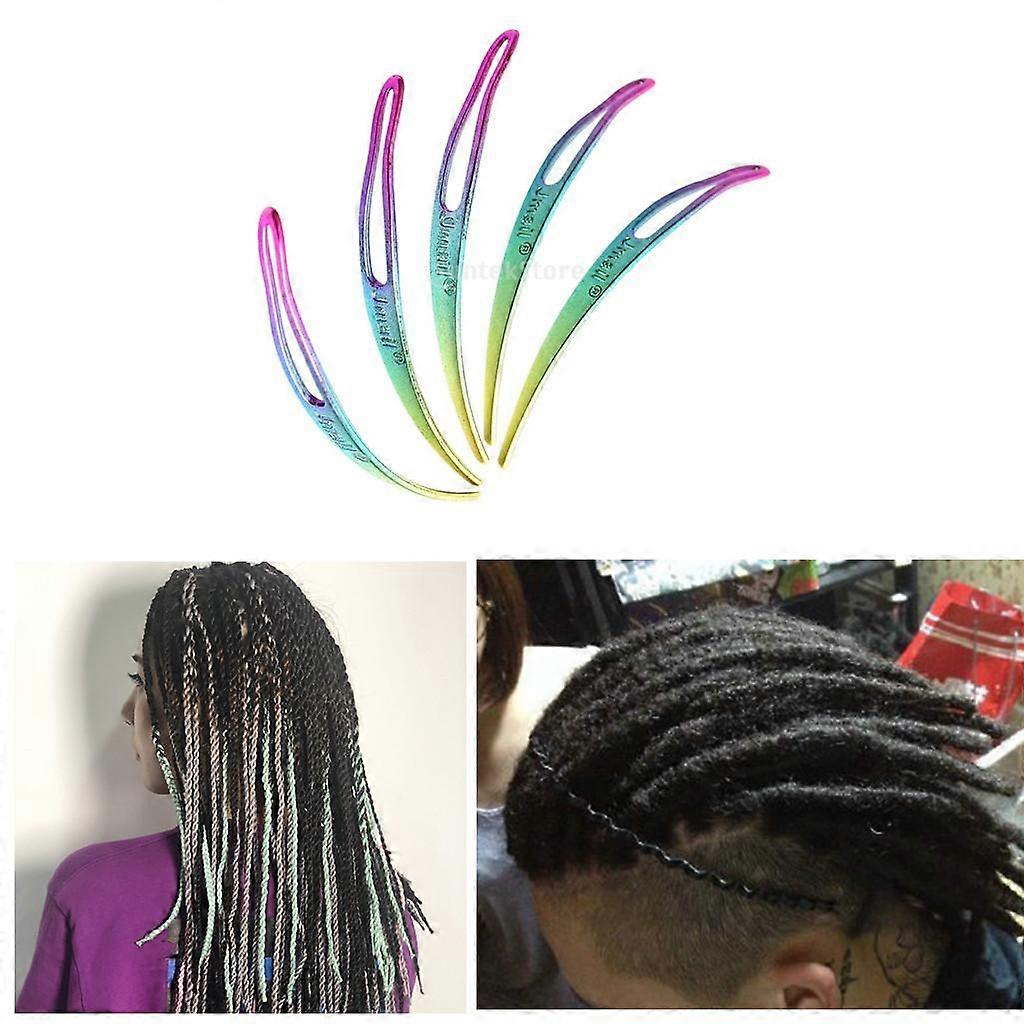 5x Curved Dreadlocks Tool Hair Extensions Retighten Locs Easy Locking