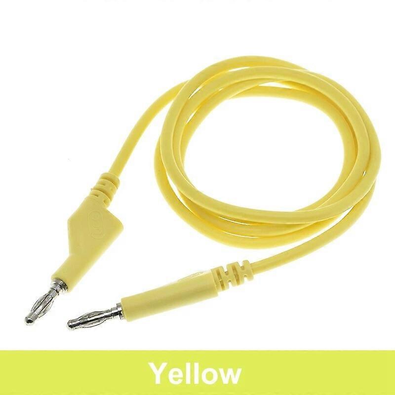1M 4mm Banana to Banana Plug Test Cable Lead for Multimeter Red Yellow Black Blue Green 5 Colors