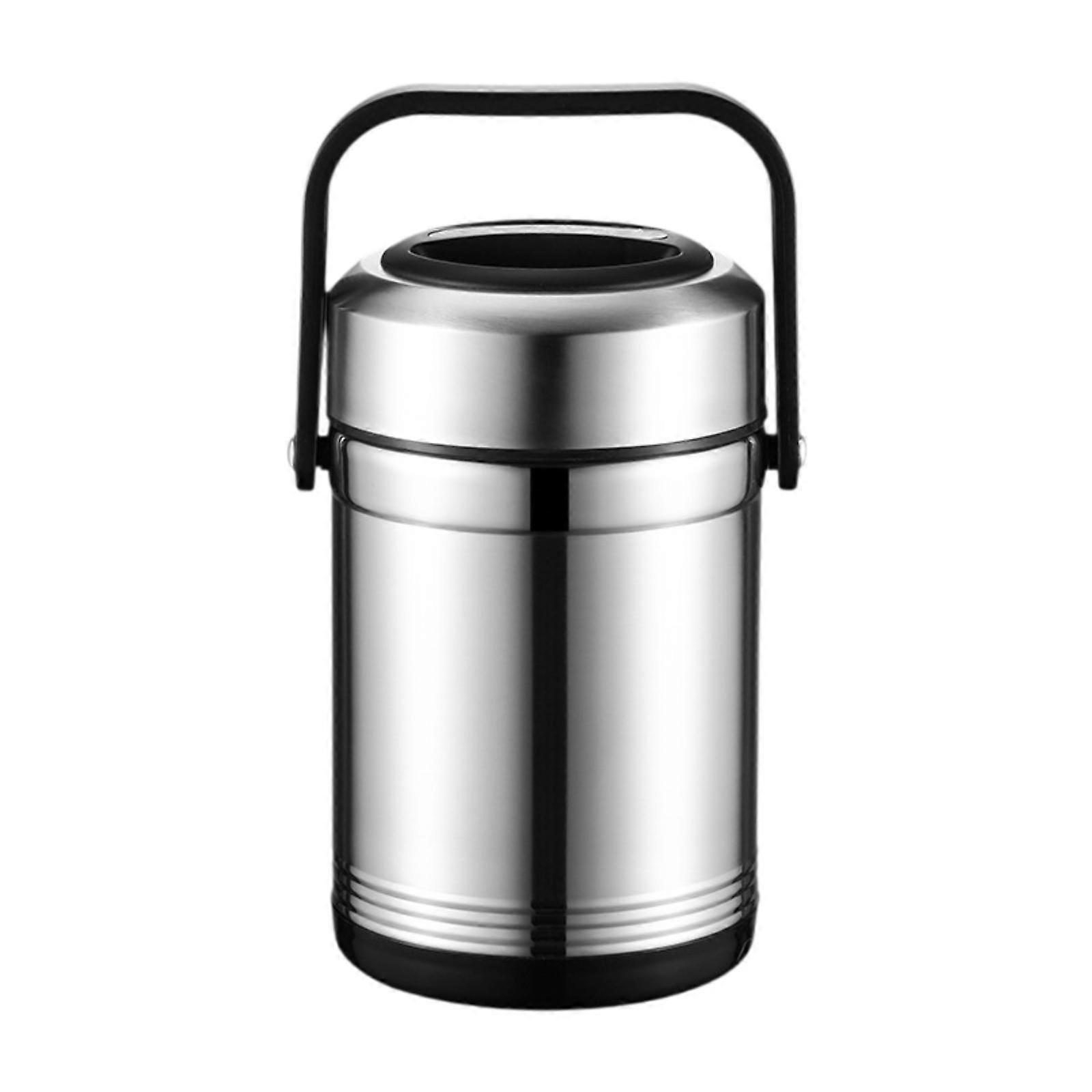 Heated Lunch Box Reusable with Handle Lunch Warmer for Office Picnic 1.6L