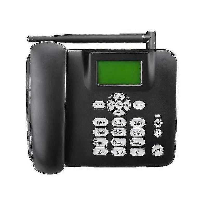Fixed Wireless Phone 4g Desktop Telephone Support Gsm 850/900/1800/1900mhz Sim Card Cordless Phone With Antenna Radio Alarm Clock Sms Funtion For Hous
