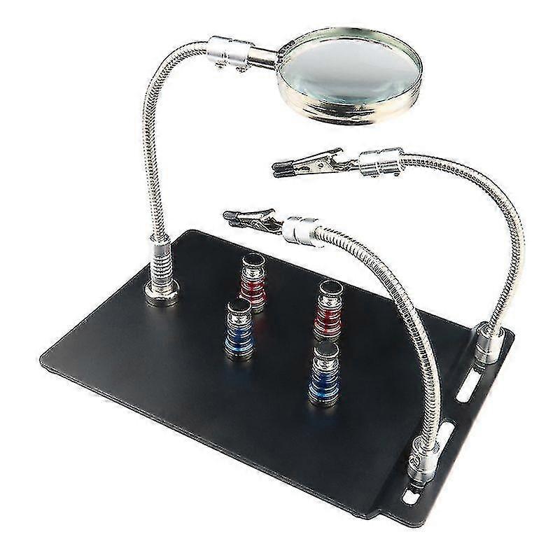 Metal Arms Helping Hands Led Magnifying Lamp  Helping Hands With Magnifier