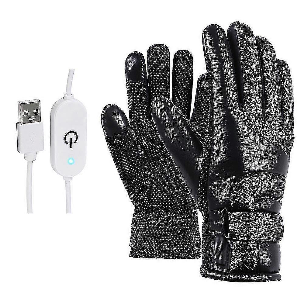 Gants chauffants unisexes Gants électriques rechargeables à écran tactile antidérapant
