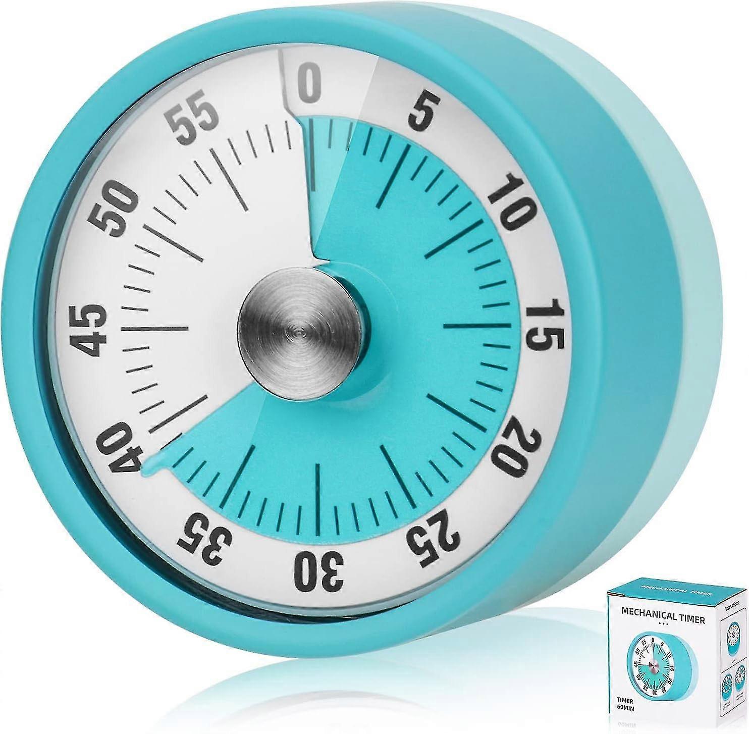 Magnetic Kitchen Timer, Clock Digital Visual Timer 60-minute Mechanical Kitchen Timer