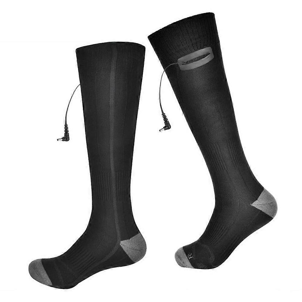 Winter Heated Stretch Socks USB Rechargeable Three-speed Adjustment Electric Heating Socks Long Tube