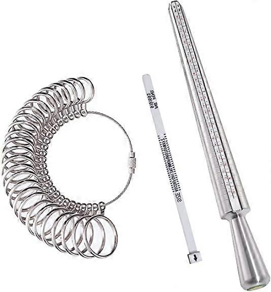 Ring Sizer,Ring Sizer Rings for Measuring Finger Size for Rings Sizes (Plastic)