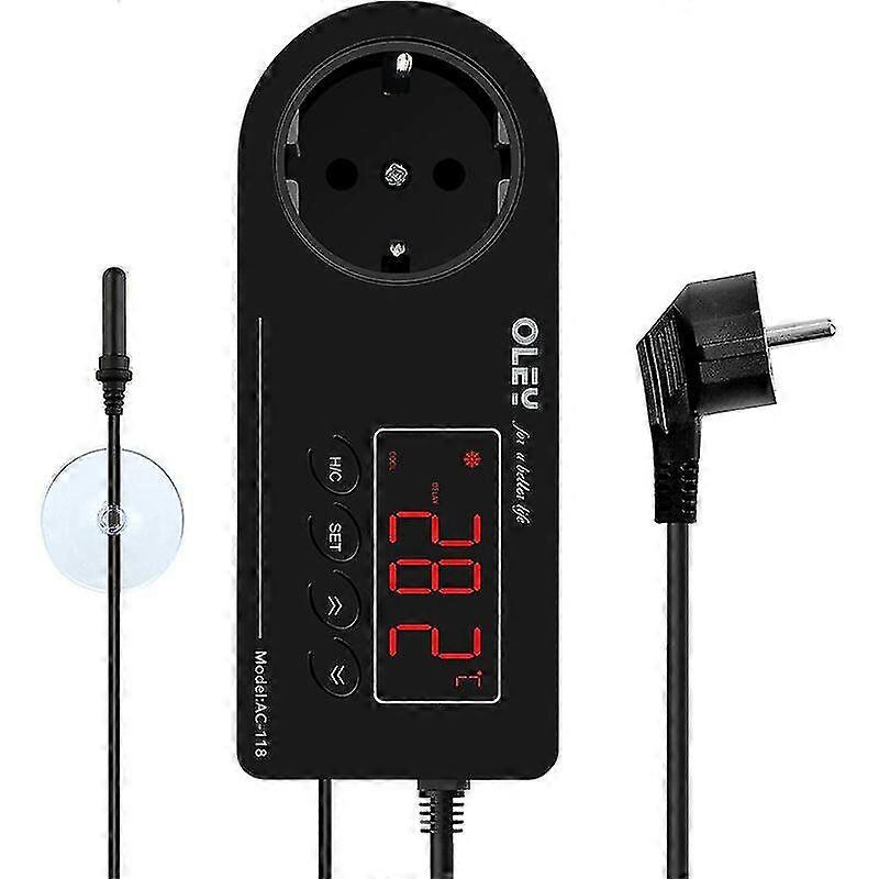 Terrarium Thermostat, Cooling And Heating Thermostat Socket, Reptile Thermostat For Snakes, Turtles, Lzards, Geckos And Other Reptiles A