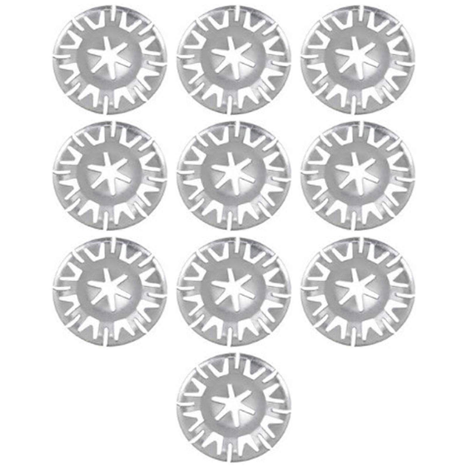 10pcs 30mm Insulation Cover Heat Shield Locking Round Car Metal Clamping Washer New