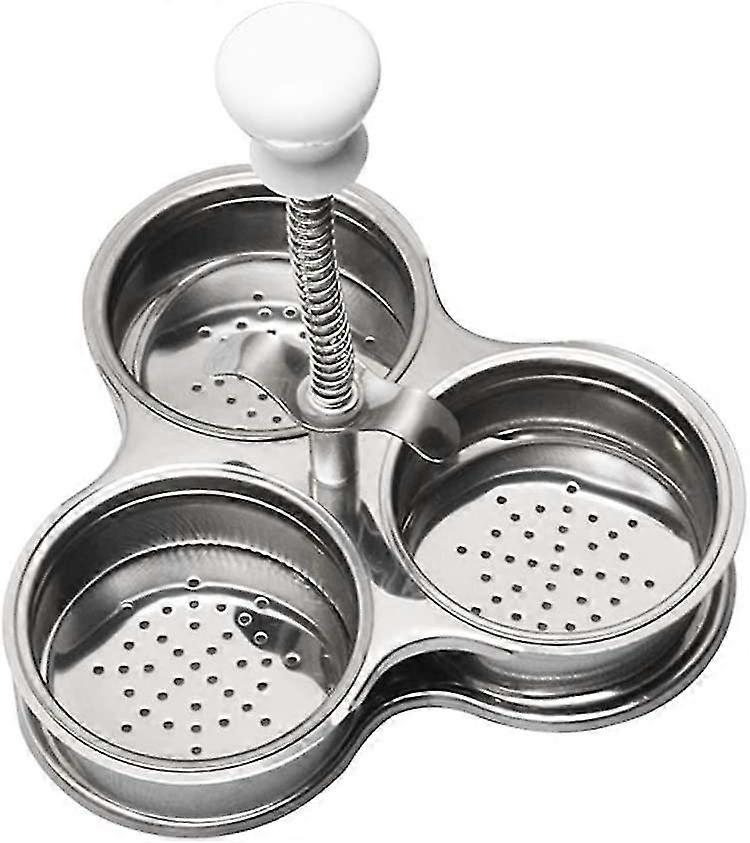Stainless Steel Egg Poacher Egg Cooker Easy Use Fast Cooking Cooking Practical and Popular Strong and Long-Lasting  TA