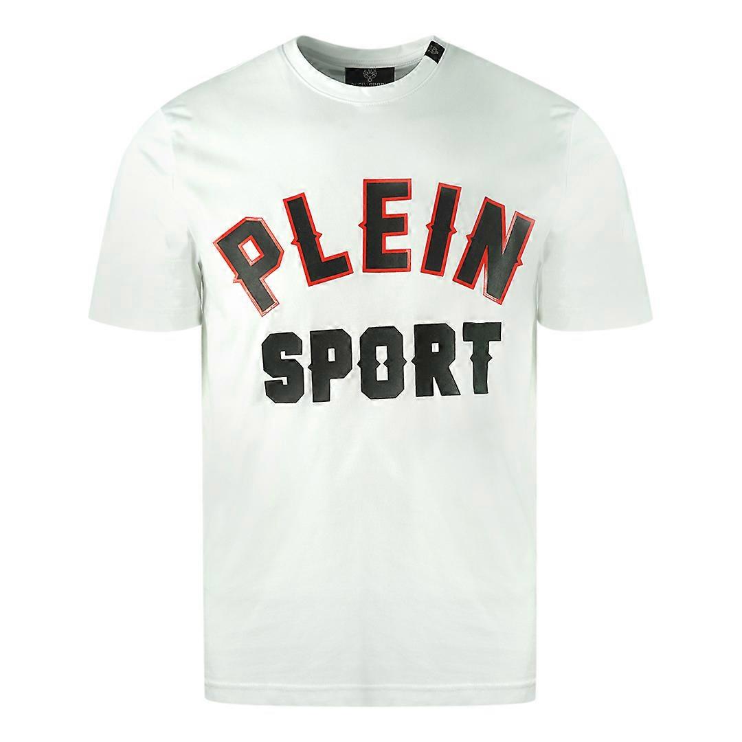Plein Sport Block Logo White T-Shirt