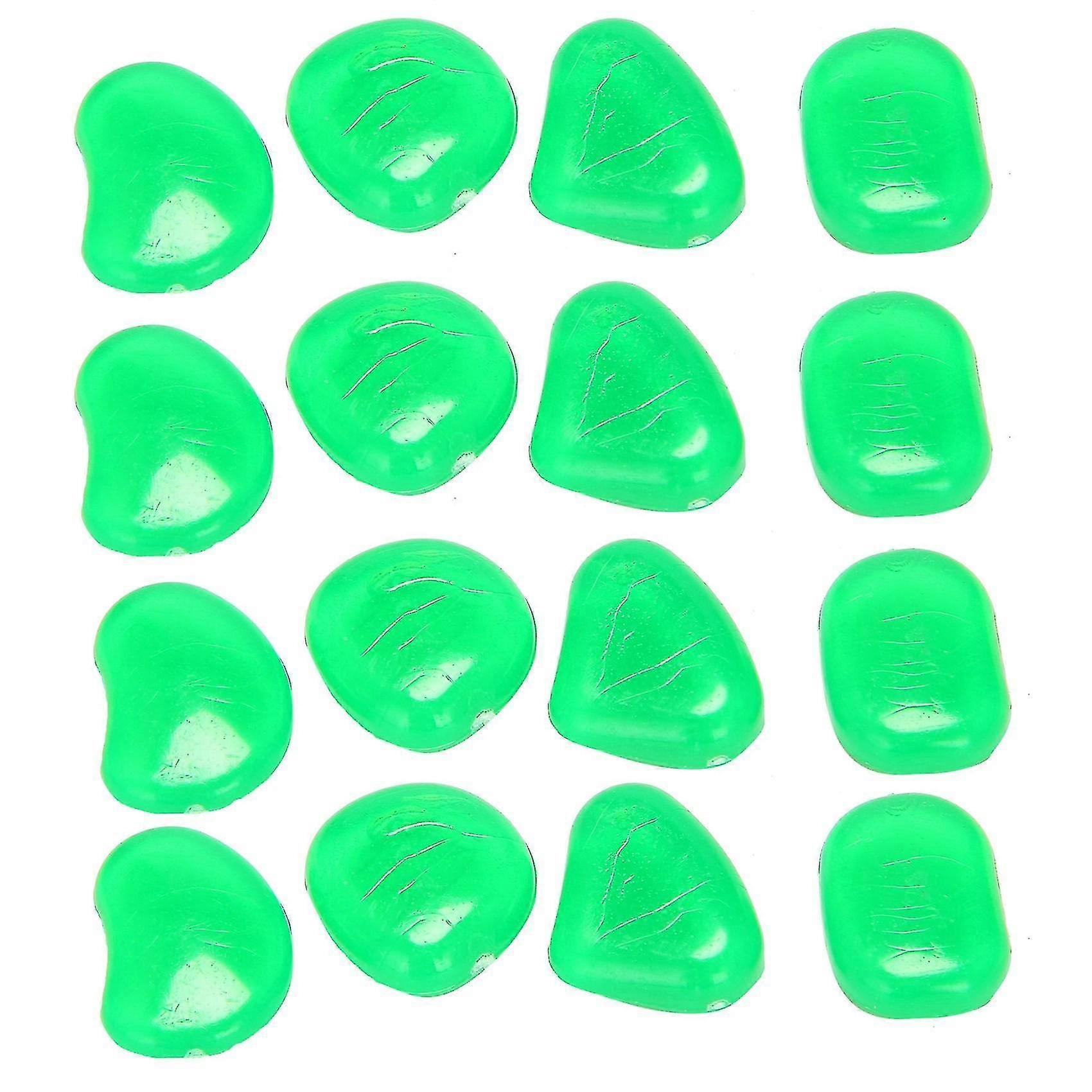 400pcs Decorative Stones Glow In The Dark Rocks, Decorations,green