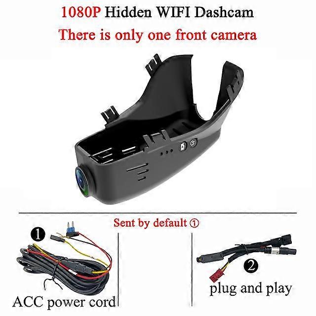 For Volvo S60 2012-2015 New Plug and Play Hidden Wifi 4K Car DVR Dash Cam Driving Recorder Dashcam Front and Rear Cameras