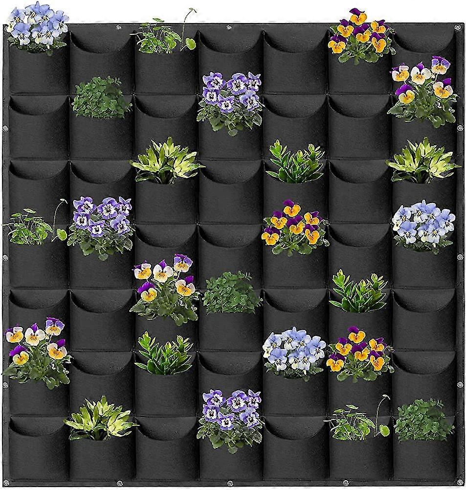 حديقة معلقة عمودية، 6 أواني نبات جيب، تصميم مبتكر، مقاوم للماء، معلق على الحائط