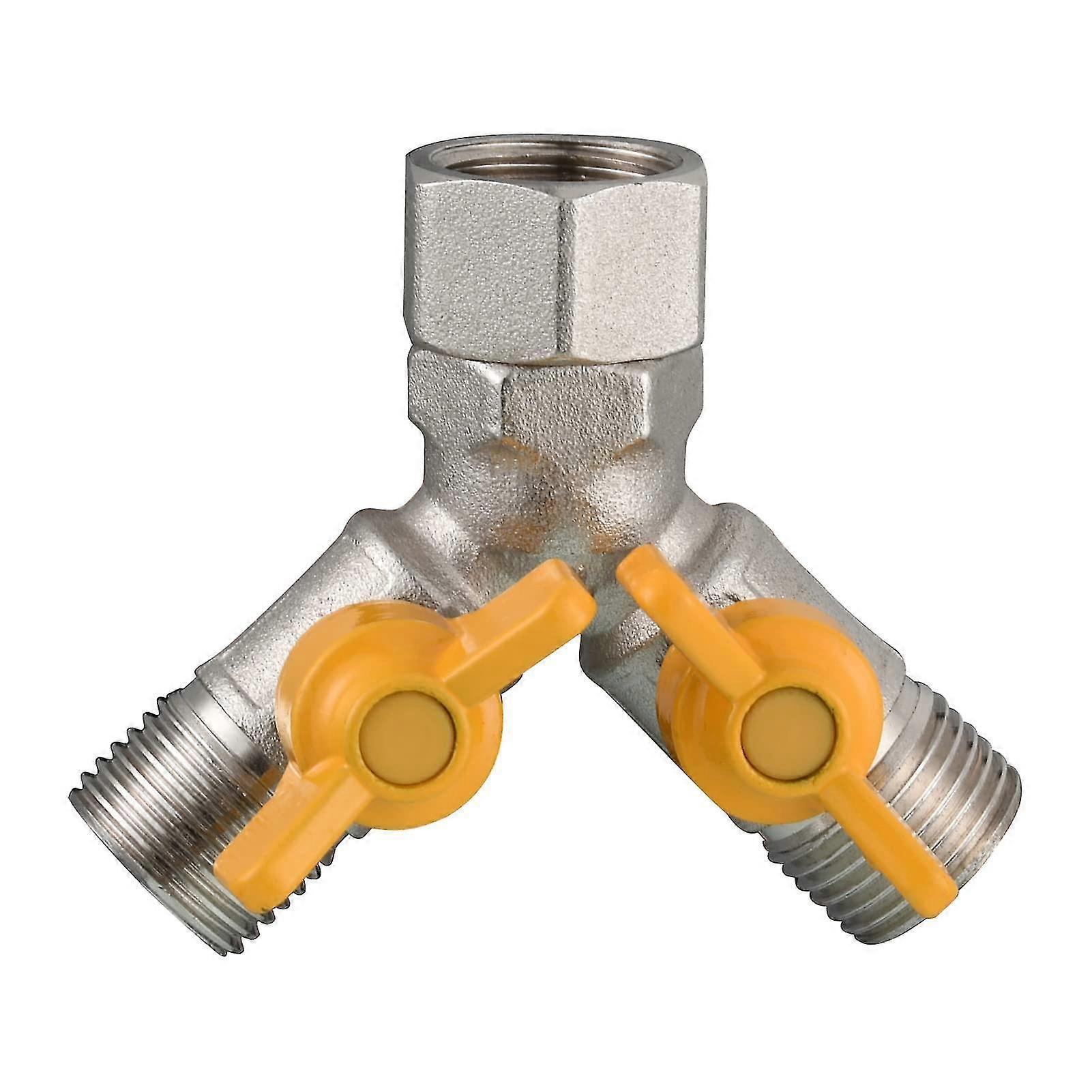 Replacement Valve G 1/2 Brass Y-connection 3 Way Valve In Hand Shower Adapter Stop Valve For Kitchen