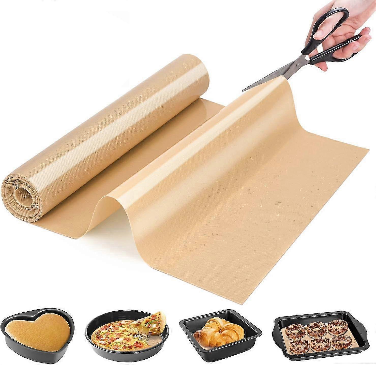 Silicone Baking Mat Roll - Reusable Non Stick Pastry Mat, Heat Resistant Baking Mat, Dough Rolling Mat, Non Slip Countertop Protector Mat, Oil-Proof S