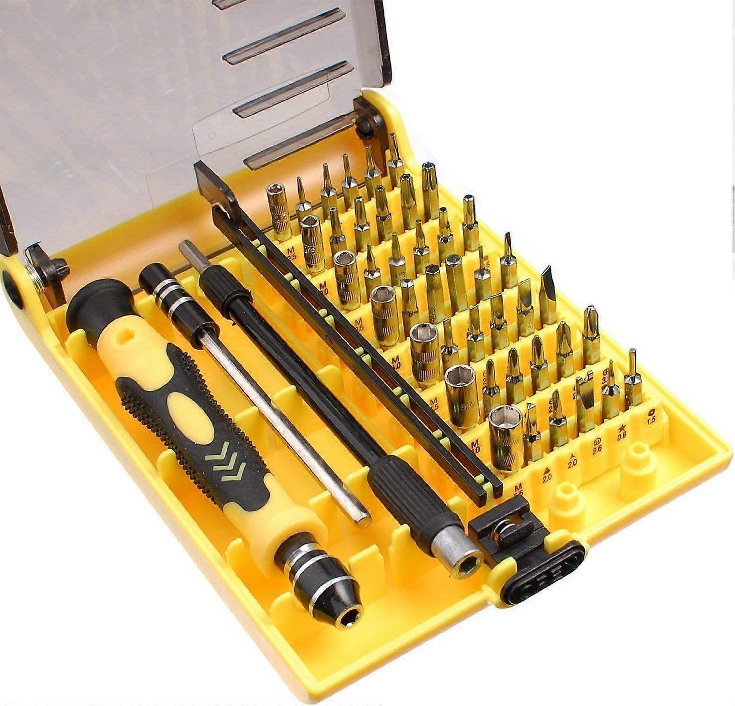 45 in 1 Screwdriver Kit(T3/4/./20,Triangle,Star.)Compatible with Computer Repairs Electrical,Mobiles,TV
