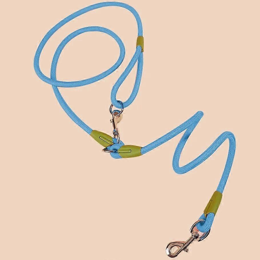 Dog Leash Harnesses Leads for Dogs Reflective nylon Shoulder Hands Free Leashes Running Chain Multifunctional Double-head Leash