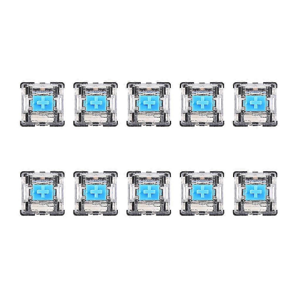 10pcs/set Mechanical Keyboard Switch Blue 3pins For Cherry Mx Switches