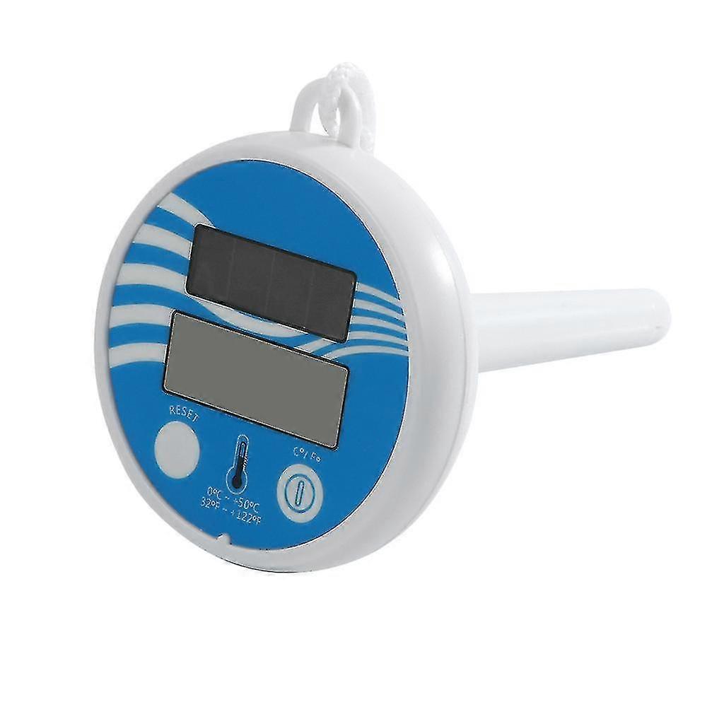 Solar Powered Digital Thermometer Accurate Water Temperature Gauge Measure Tool