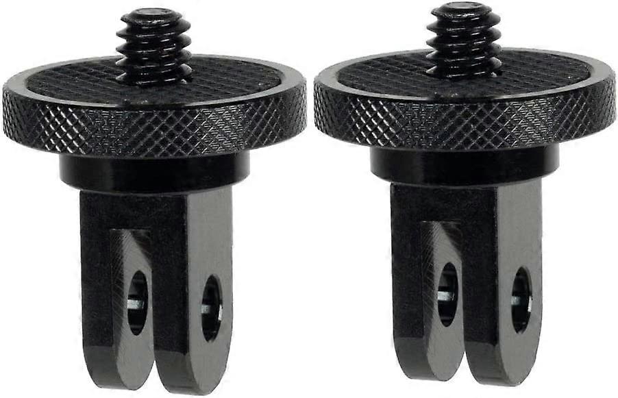 Camera Mount Adapter 1/4" -20 Conversion Adapter Tripod Mounting for GoPro CNC Aluminum Metal ,2 Pack