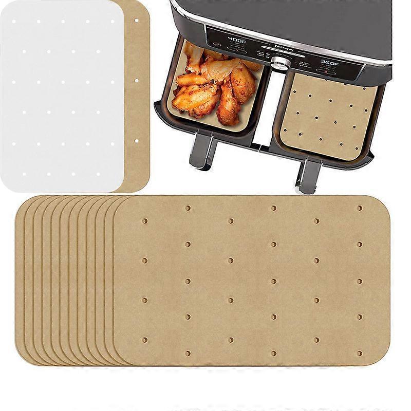 Airfryer Parchment Paper Unbleached Baking Sheets Non-stick Oil-proof Baking Grilling Air Fryer Liners with Holes (100 Sheets, White) Betterlifefg