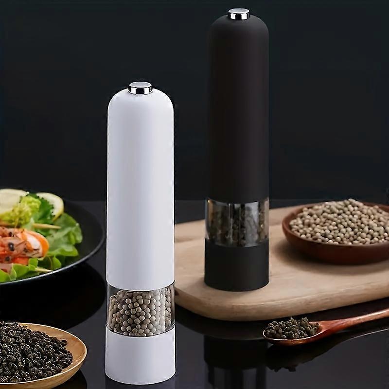 New style Automatic Electric Salt and Pepper Grinder Set - Easy-Turn Precision Grinding - Stainless Steel for Kitchen & BBQ Use