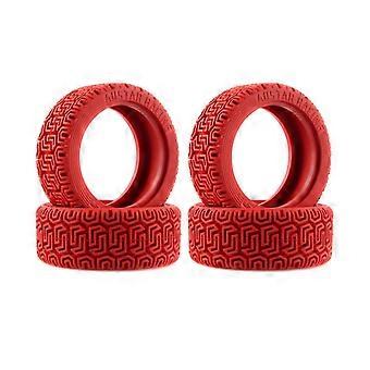 4pcs 68mm 1/10 Rc On-Road Tourenwagen Gummireifen Radreifen für Sakura Redcat, rot