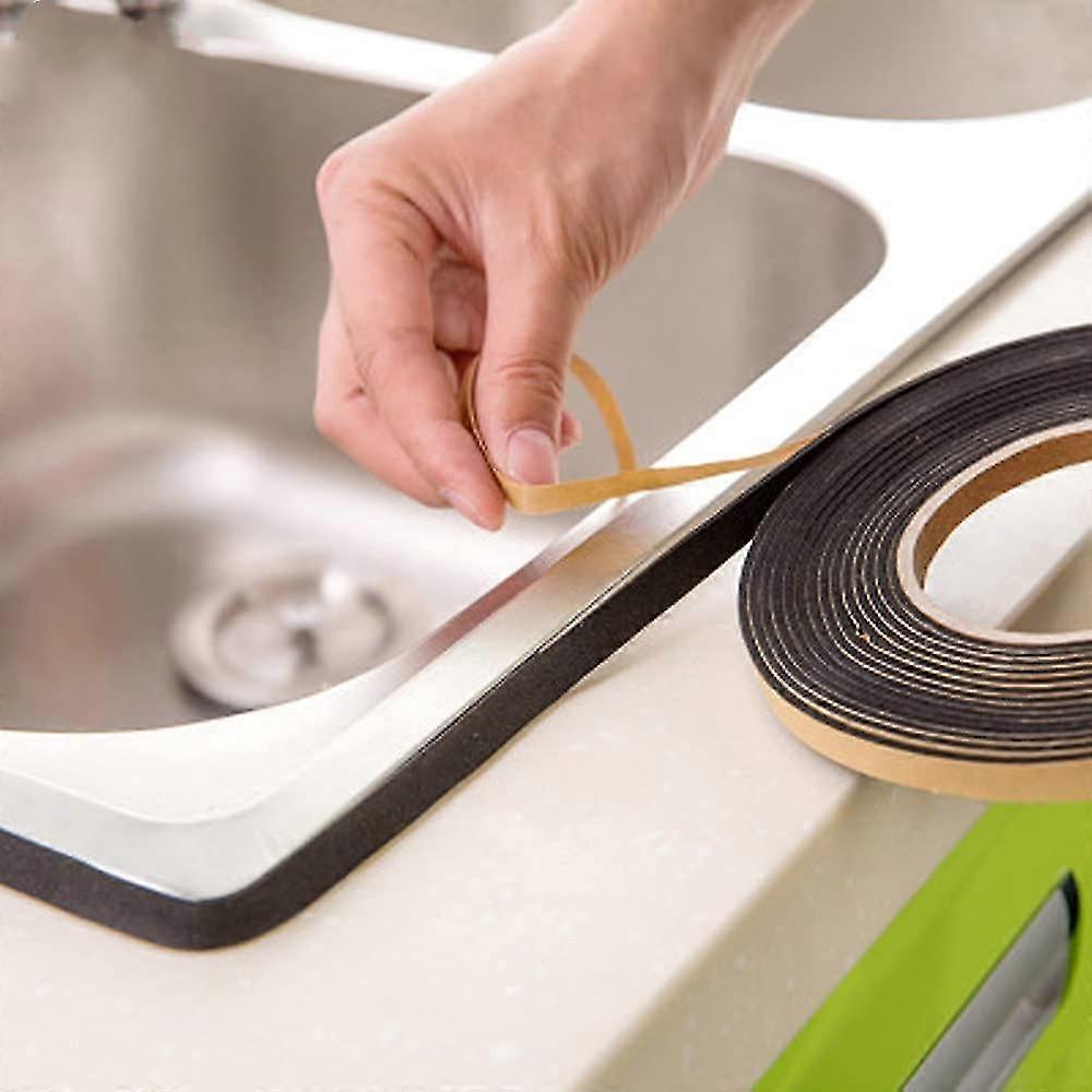 2 Rolls 2 Metres Self Sealing Adhesive Foam Strips Multi Function Cooker Hobs Kitchen Bathroom Sinks Basin Appliances Sealant Strips