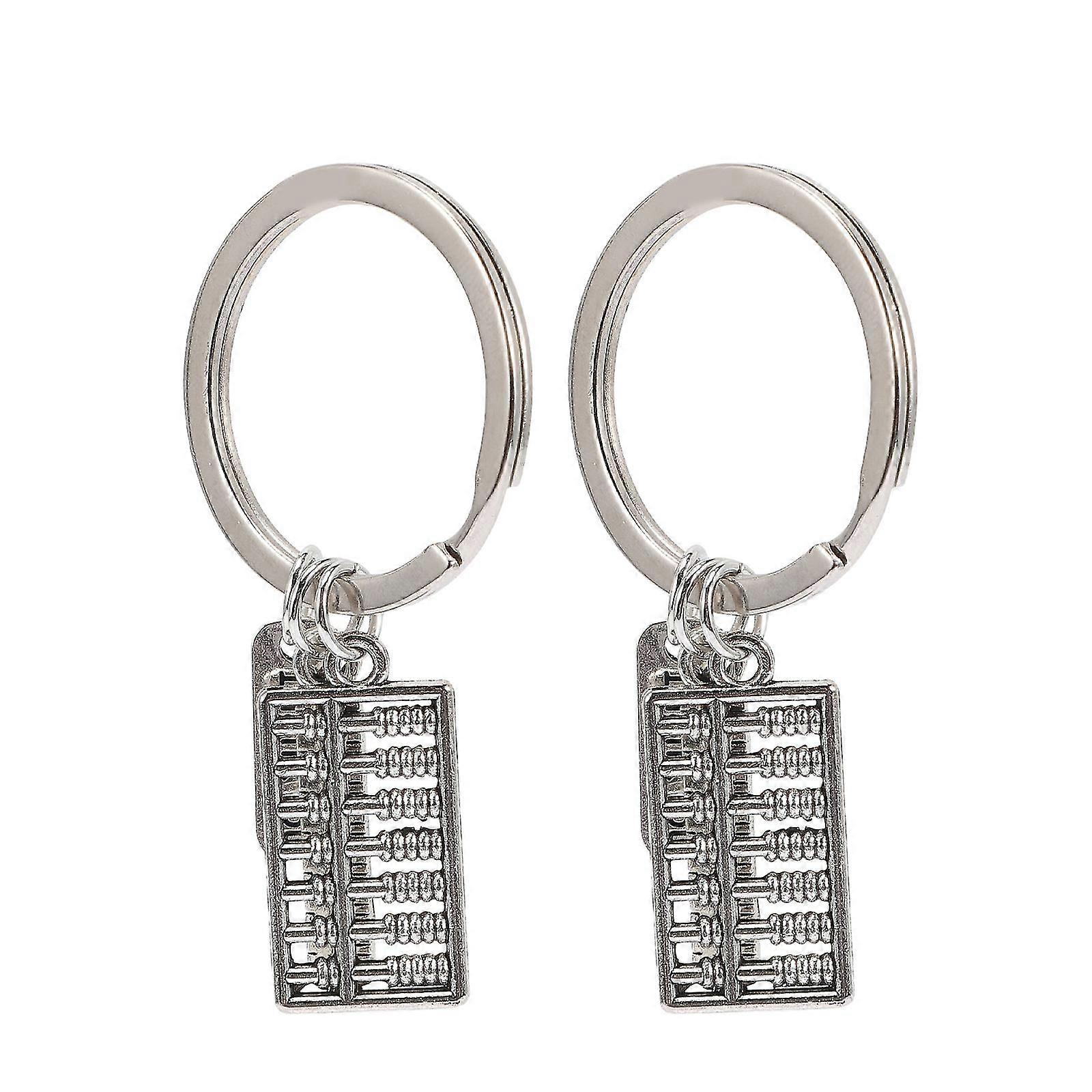 2 Pcs Mini Key Ring Presente Ornamentos Mini Abacus Pingente Keyring Key Chain Presentes Presentes --