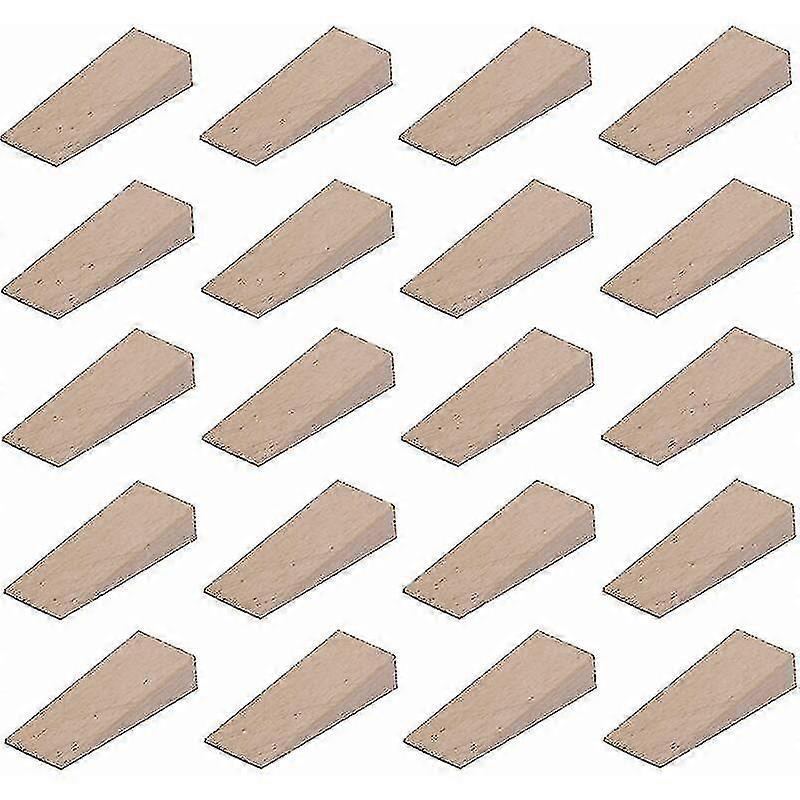20x cuña de madera universal 55mm x 20mm x 6mm