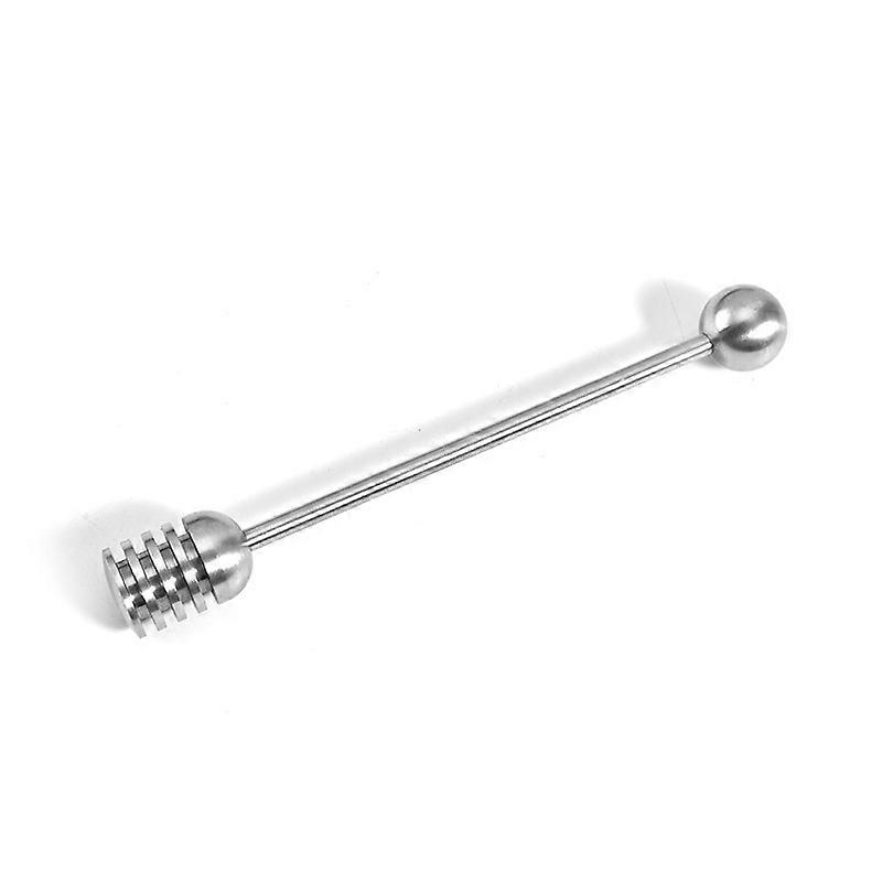 Stainless steel honey stirring spoon, tool for dispensing honey jam jar 1pieces (4-D-W)