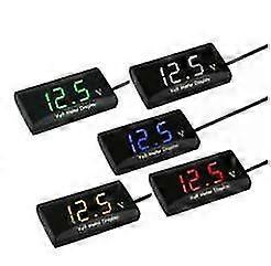 Dc 8-16v Red Led Panel Digital Display Voltmeter Voltage Meter For 12v Cars Vehicles
