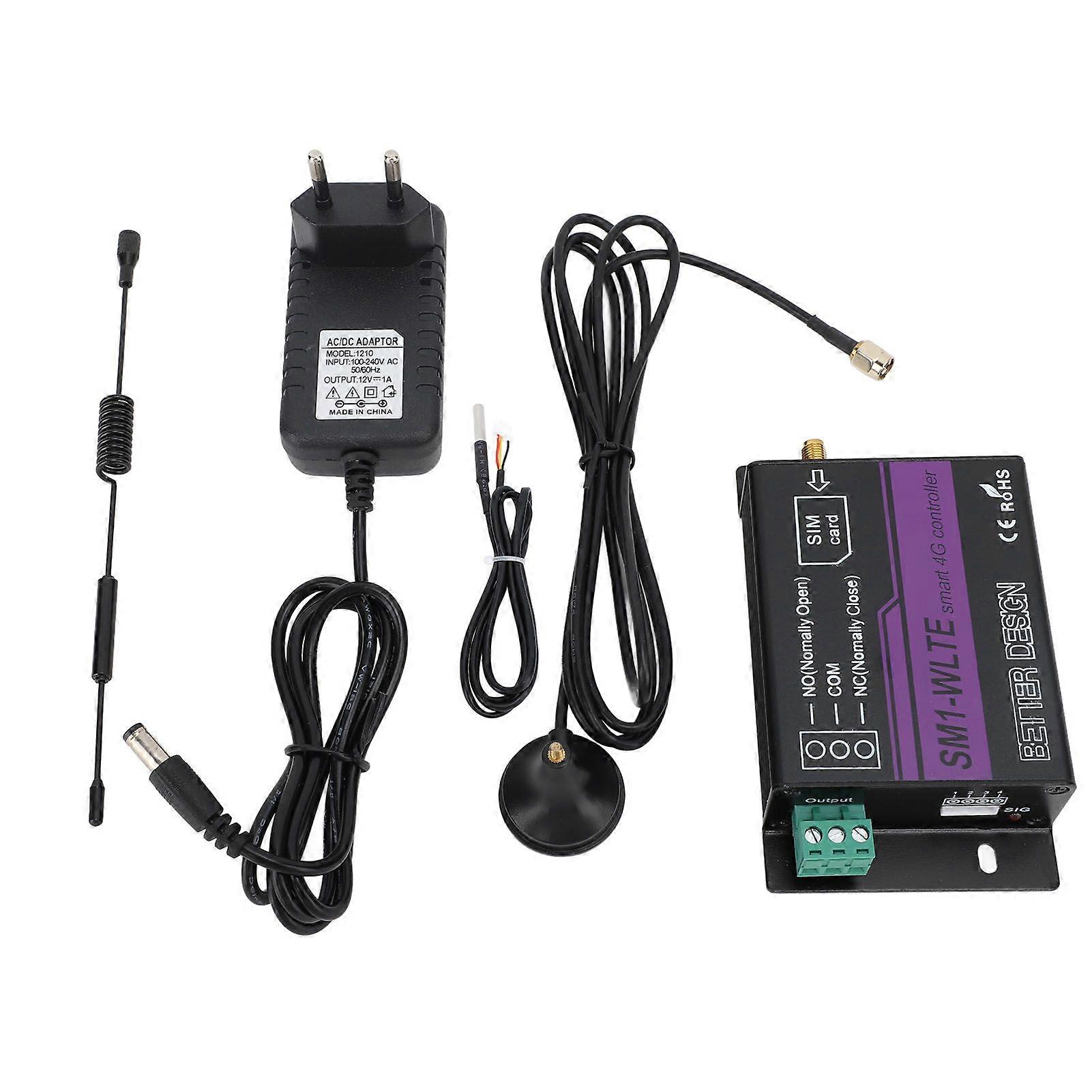 SM1 WLTE EA Mobile Phone Access Controller with Probe 4G Gate Opener Temperature Humidity Alarm APP Relay Output Controller  100240V