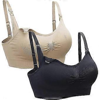 2 Pack Nursing Bra Wireless Bra Women's Sleeping Maternity Bra Breastfeeding Bra