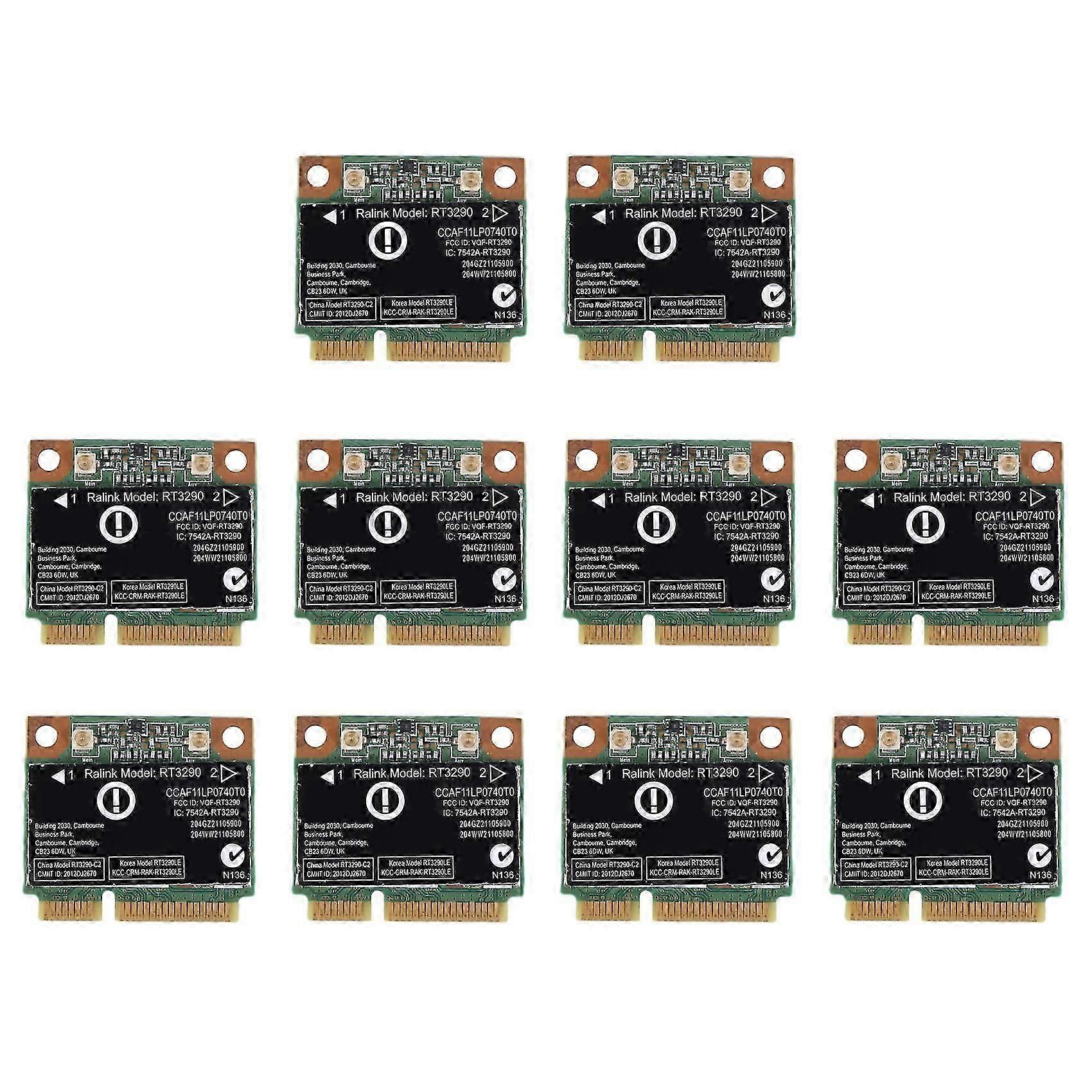 10X 150Mbps 2.4Ghz RT3290 802.11B/G Wireless Wlan WIFI + Bluetooth BT 3.0 Half Mini PCI-E Card suitable for