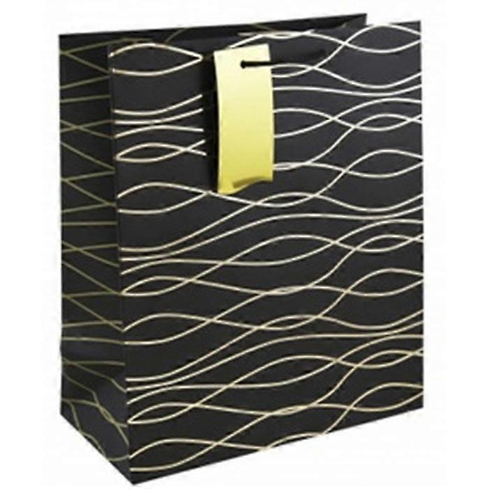 Eurowrap Geo Wave Gift Bag (Pack of 6)