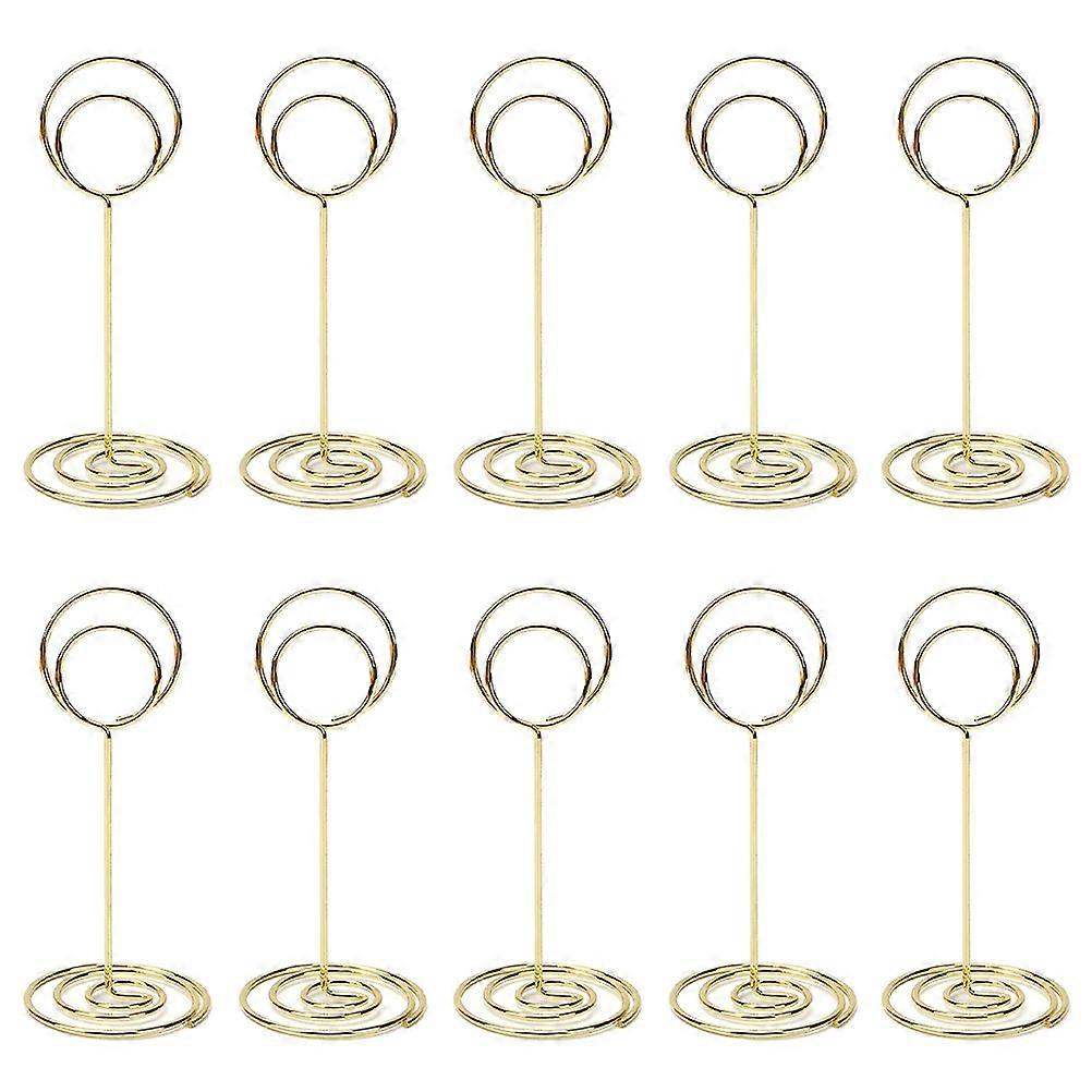 10Pcs Metal Table Number Stand, Cardholder, Photo Display for Events