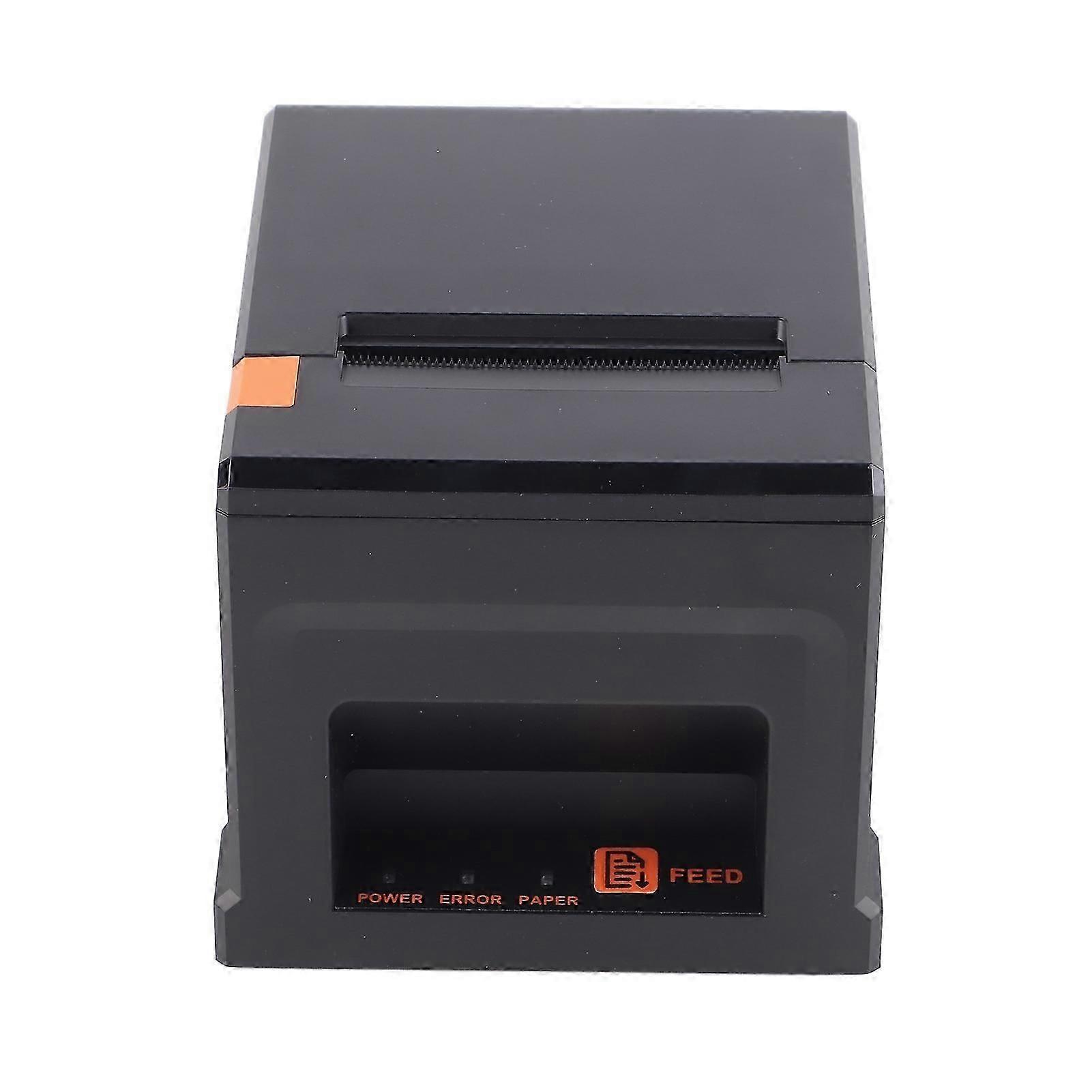 طابعة نقاط البيع 80 مم طابعة إيصالات حرارية USB طابعة مطبخ طباعة عالية السرعة مع قاطع تلقائي لأنظمة تقديم الطعام قابس الاتحاد الأوروبي