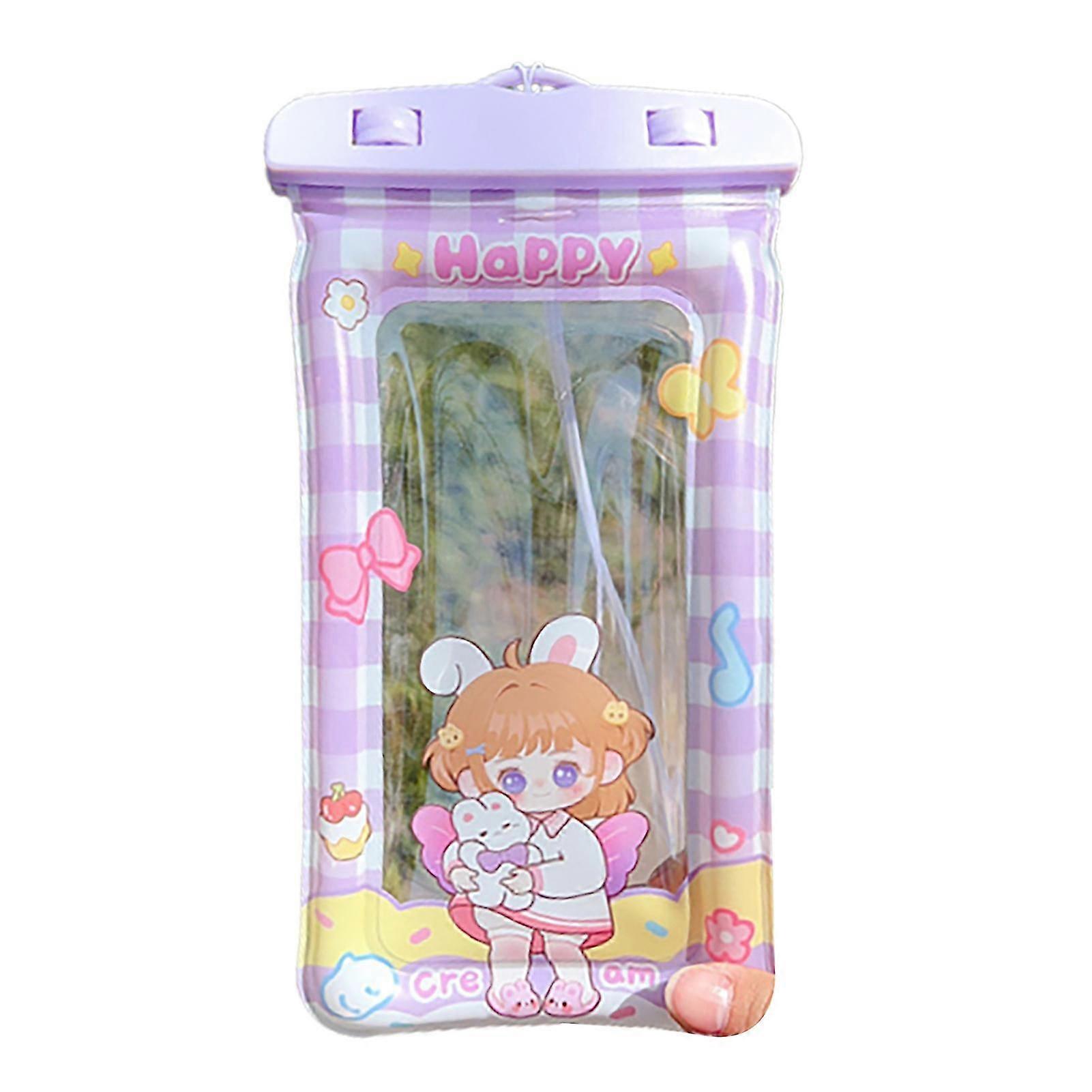 حقيبة هاتف تعمل باللمس مقاومة للماء لطيف شفاف PVC محكم حماية شاشة حساسة شريحة حقيبة السباحة توريد النساء