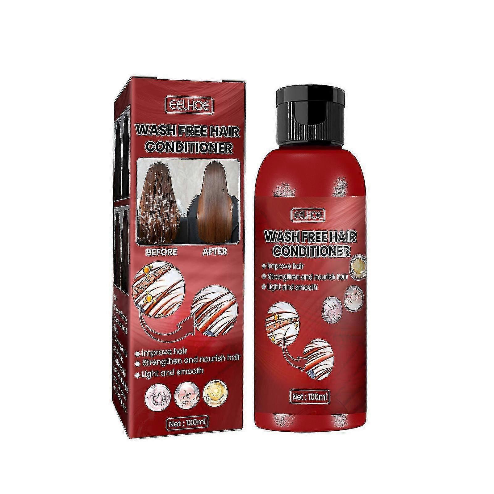 EELHOE lisse lavable après-shampoing réparation Fork Dry and dry maniaque hydratant lait de soins capillaires une touche de lissage lisse