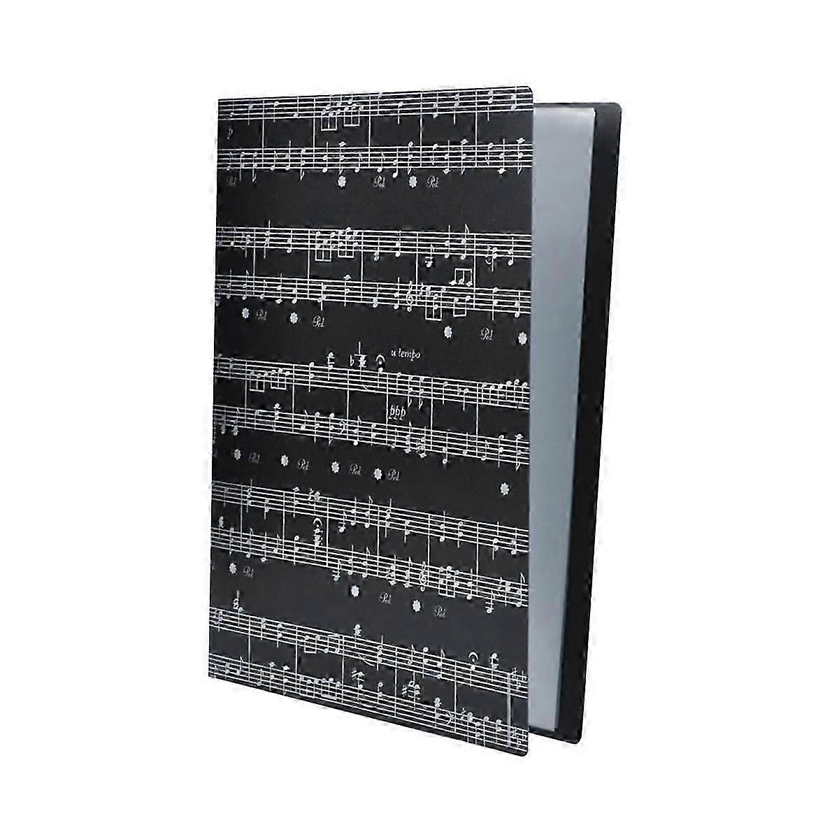 Music Sheet File Paper Storage Folder Documents Holder Blank Sheet Files Plastic A4 Size 40 Pockets