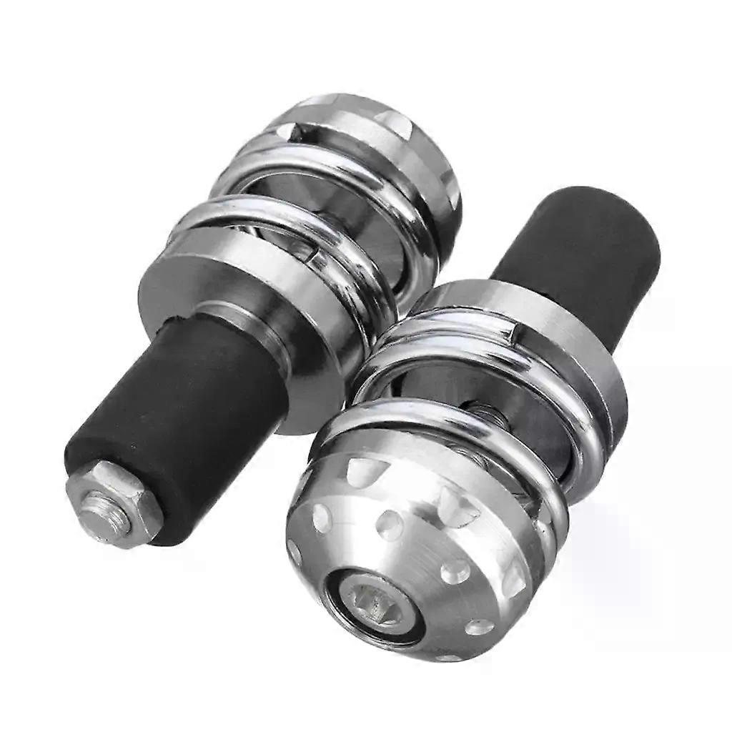 2 X Motorcycle Round Handlebar End (Left And Right) Replacement Accessory Parts