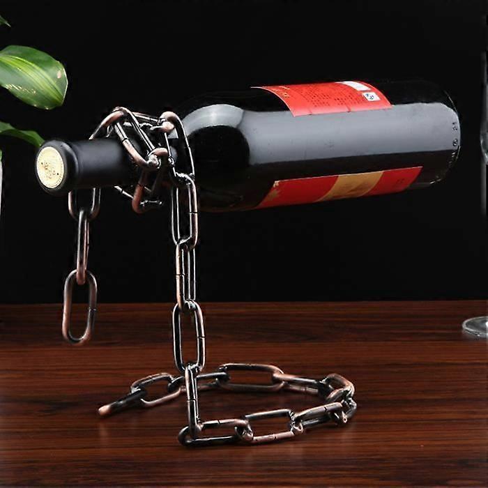 Creative magic chain shape red wine bottle holder