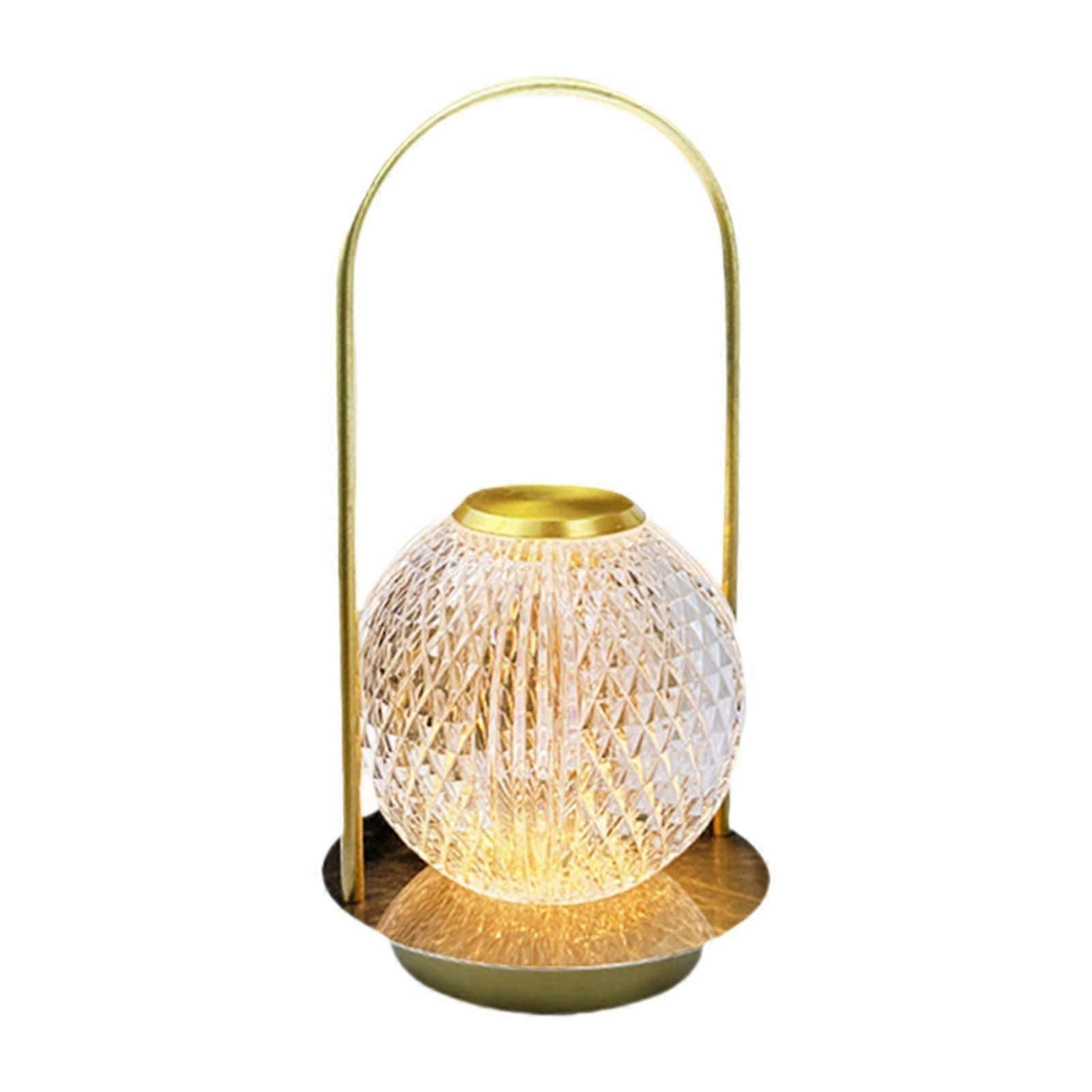 Bedside Lamp Dimmable Portable Dimming Touch Lamp for Camping Tabletop Dorm Spherical